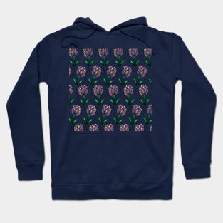 Purple Chrysanthemums | Floral Pattern | Purple Blooms Hoodie